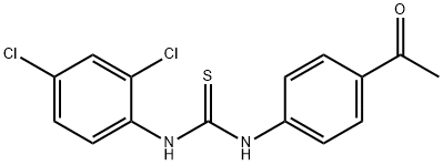 1-(4-acetylphenyl)-3-(2,4-dichlorophenyl)thiourea Struktur