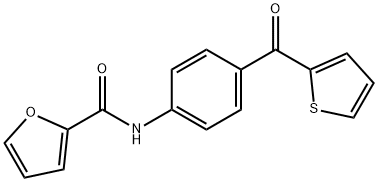 N-[4-(thiophene-2-carbonyl)phenyl]furan-2-carboxamide Struktur