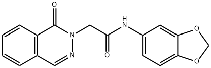 N-(1,3-benzodioxol-5-yl)-2-(1-oxophthalazin-2-yl)acetamide Struktur