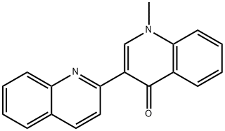 1-methyl-3-quinolin-2-ylquinolin-4-one Struktur