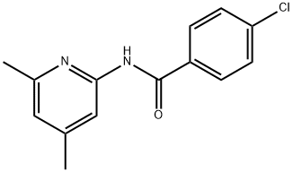 4-chloro-N-(4,6-dimethylpyridin-2-yl)benzamide Struktur