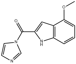 imidazol-1-yl-(4-methoxy-1H-indol-2-yl)methanone Struktur