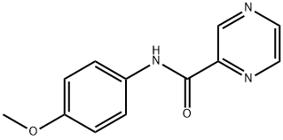 N-(4-methoxyphenyl)pyrazine-2-carboxamide Struktur