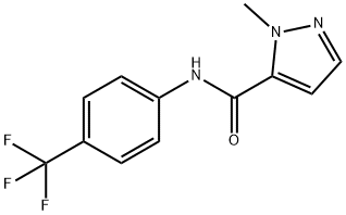 2-methyl-N-[4-(trifluoromethyl)phenyl]pyrazole-3-carboxamide Struktur