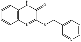 3-(pyridin-3-ylmethylsulfanyl)-1H-quinoxalin-2-one Struktur