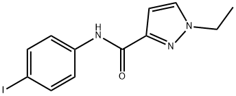 1-ethyl-N-(4-iodophenyl)pyrazole-3-carboxamide Struktur