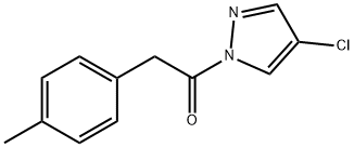 1-(4-chloropyrazol-1-yl)-2-(4-methylphenyl)ethanone Struktur