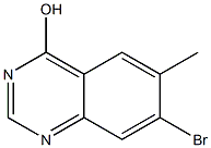 7-Bromo-6-methyl-quinazolin-4-ol Struktur