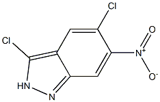 3,5-Dichloro-6-nitro-2H-indazole Struktur