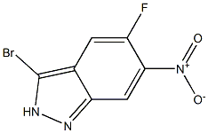 3-Bromo-5-fluoro-6-nitro-2H-indazole Struktur