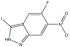 5-Fluoro-3-iodo-6-nitro-2H-indazole Struktur