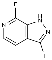 7-Fluoro-3-iodo-1H-pyrazolo[3,4-c]pyridine Struktur