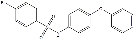 4-bromo-N-(4-phenoxyphenyl)benzenesulfonamide Struktur