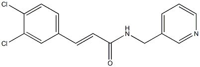 (E)-3-(3,4-dichlorophenyl)-N-(pyridin-3-ylmethyl)prop-2-enamide Struktur