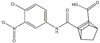 2-[(4-chloro-3-nitrophenyl)carbamoyl]bicyclo[2.2.1]hept-5-ene-3-carboxylic acid Struktur