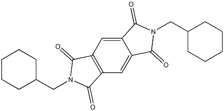 2,6-bis(cyclohexylmethyl)pyrrolo[3,4-f]isoindole-1,3,5,7-tetrone Struktur