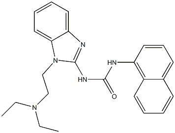 1-[1-[2-(diethylamino)ethyl]benzimidazol-2-yl]-3-naphthalen-1-ylurea Struktur