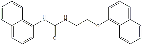 1-naphthalen-1-yl-3-(2-naphthalen-1-yloxyethyl)urea Struktur