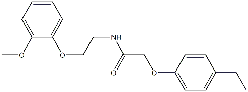 2-(4-ethylphenoxy)-N-[2-(2-methoxyphenoxy)ethyl]acetamide Struktur