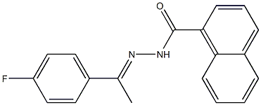 N-[(E)-1-(4-fluorophenyl)ethylideneamino]naphthalene-1-carboxamide Struktur