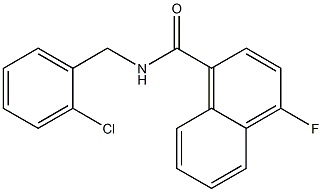 N-[(2-chlorophenyl)methyl]-4-fluoronaphthalene-1-carboxamide Struktur