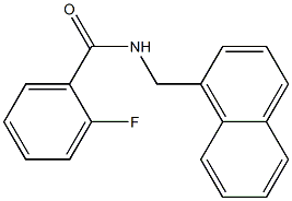 2-fluoro-N-(naphthalen-1-ylmethyl)benzamide Struktur