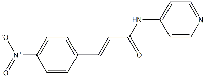 (E)-3-(4-nitrophenyl)-N-pyridin-4-ylprop-2-enamide Struktur