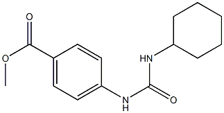 methyl 4-(cyclohexylcarbamoylamino)benzoate Struktur