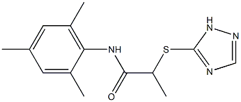 2-(1H-1,2,4-triazol-5-ylsulfanyl)-N-(2,4,6-trimethylphenyl)propanamide Struktur