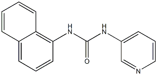 1-naphthalen-1-yl-3-pyridin-3-ylurea Struktur