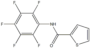 N-(2,3,4,5,6-pentafluorophenyl)thiophene-2-carboxamide Struktur