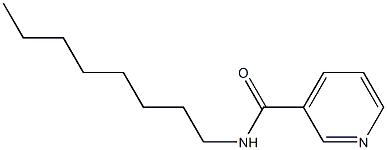 N-octylpyridine-3-carboxamide Struktur