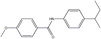 N-(4-butan-2-ylphenyl)-4-methoxybenzamide Struktur