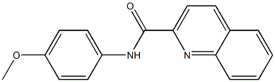 N-(4-methoxyphenyl)quinoline-2-carboxamide Struktur