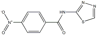 4-nitro-N-(1,3,4-thiadiazol-2-yl)benzamide Struktur