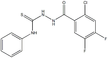 1-[(2-chloro-4,5-difluorobenzoyl)amino]-3-phenylthiourea Struktur