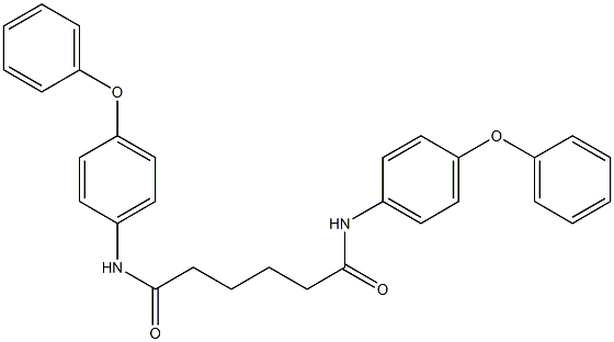 N,N'-bis(4-phenoxyphenyl)hexanediamide Struktur