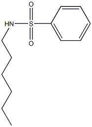 N-hexylbenzenesulfonamide Struktur