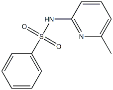 N-(6-methylpyridin-2-yl)benzenesulfonamide Struktur