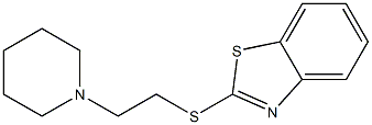 2-(2-piperidin-1-ylethylsulfanyl)-1,3-benzothiazole Struktur