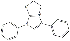 5,7-diphenyl-2,3-dihydroimidazo[2,1-b][1,3]thiazol-4-ium Struktur