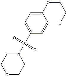 4-(2,3-dihydro-1,4-benzodioxin-6-ylsulfonyl)morpholine Struktur