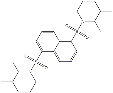 1-[5-(2,3-dimethylpiperidin-1-yl)sulfonylnaphthalen-1-yl]sulfonyl-2,3-dimethylpiperidine Struktur