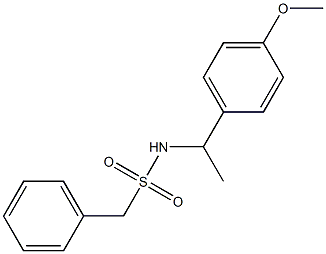 N-[1-(4-methoxyphenyl)ethyl]-1-phenylmethanesulfonamide Struktur