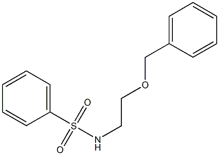 N-(2-phenylmethoxyethyl)benzenesulfonamide Struktur