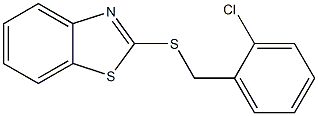 2-[(2-chlorophenyl)methylsulfanyl]-1,3-benzothiazole Struktur