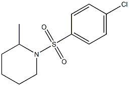 1-(4-chlorophenyl)sulfonyl-2-methylpiperidine Struktur