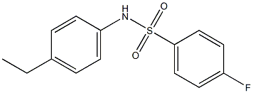 N-(4-ethylphenyl)-4-fluorobenzenesulfonamide Struktur