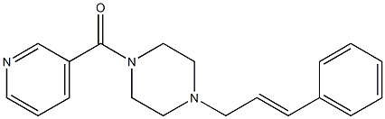 [4-[(E)-3-phenylprop-2-enyl]piperazin-1-yl]-pyridin-3-ylmethanone Struktur