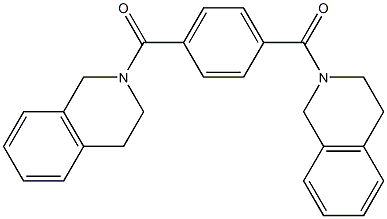 [4-(3,4-dihydro-1H-isoquinoline-2-carbonyl)phenyl]-(3,4-dihydro-1H-isoquinolin-2-yl)methanone Struktur